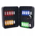 Cutie organizatoare pentru 20 de chei, 20x16x7 cm, Gonga®, culoaremodel Negru