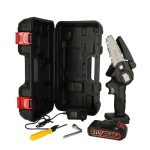 Drujba/mini-fierastrau electric cu lant, cu baterie reincarcabila de 24V, Gonga®, culoaremodel Negru