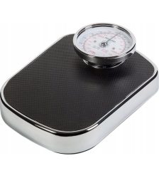Cantar de baie mecanic, sarcina maxima 160 kg, Gonga®, culoaremodel Negru
