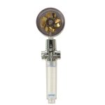 Cap de dus cu ventilator si presiune dubla, buton de oprire ON/OFF, Gonga®, culoaremodel Auriu