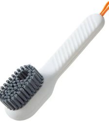 Perie multifunctionala cu recipient suplimentar pentru lichid si pulverizator, Gonga®, culoaremodel Alb