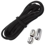 Sireturi elastice fara legare, 100 cm, Gonga®, culoaremodel Negru