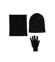 Set accesorii de iarna, 3 piese, unisex, marime universala, Gonga®, culoaremodel Negru
