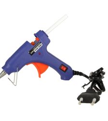 Pistol de lipit cu silicon cald, 20 W, 62 baloane de silicon de 7 mm, Gonga®, culoaremodel Albastru
